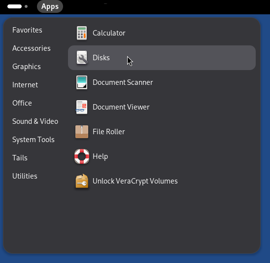 Apps Utilities Disks