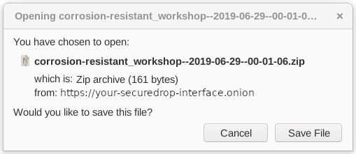 Dialog box asking for confirmation before saving a file.