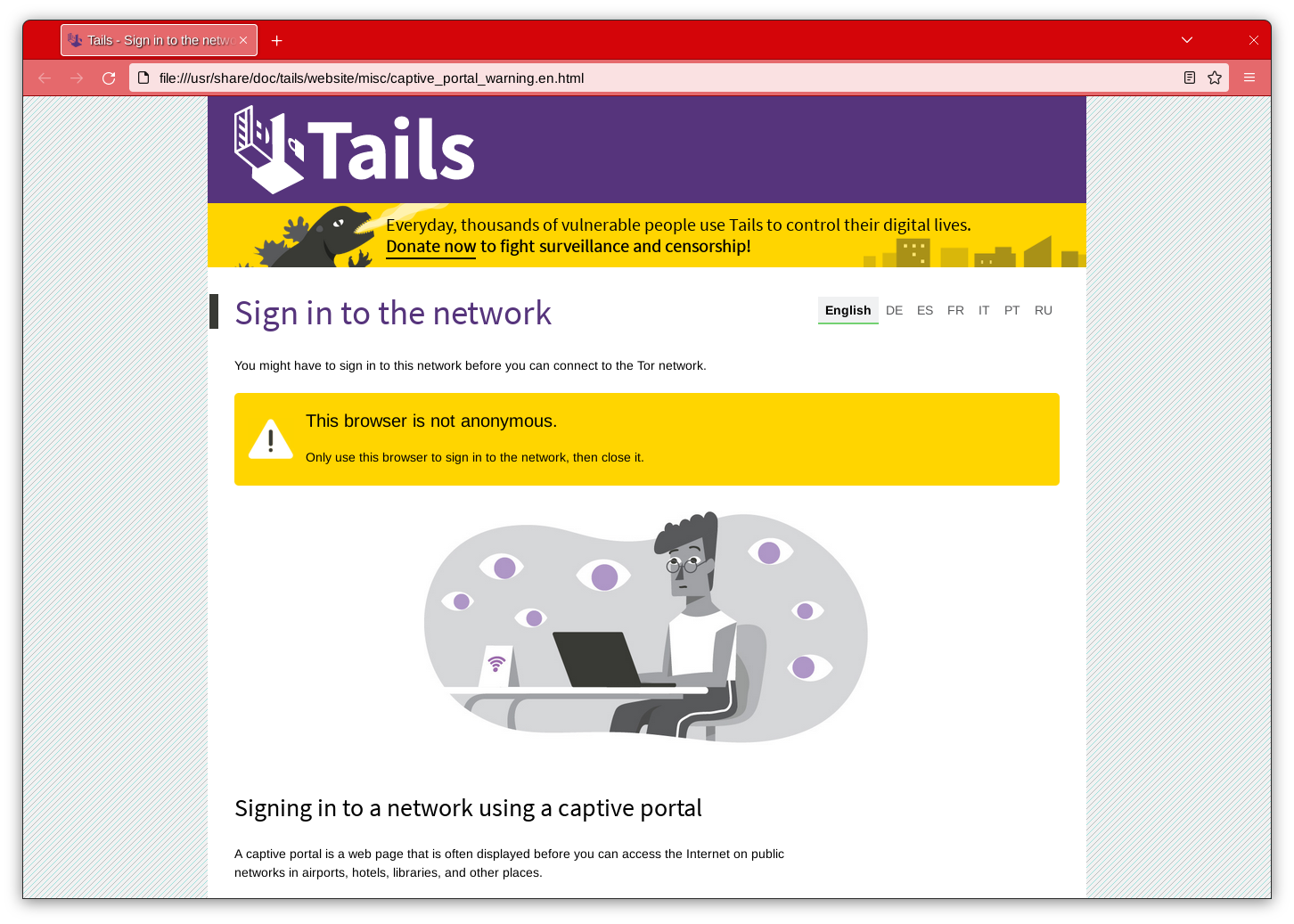 Unsafe Browser Homepage