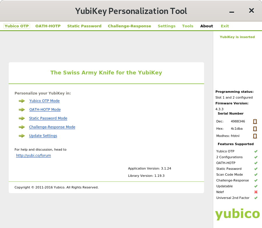YubiKey Overview